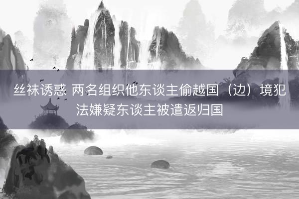 丝袜诱惑 两名组织他东谈主偷越国（边）境犯法嫌疑东谈主被遣返归国